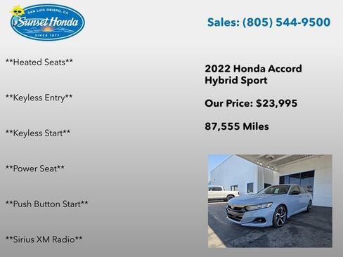Used 2022 Honda Accord Sport image 8