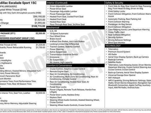 Certified 2024 Cadillac Escalade Sport w/ Touring Package AWD/4WD image 4