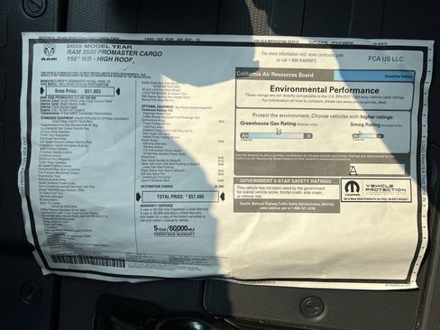 New 2025 RAM ProMaster 3500 w/ Convenience Group image 14