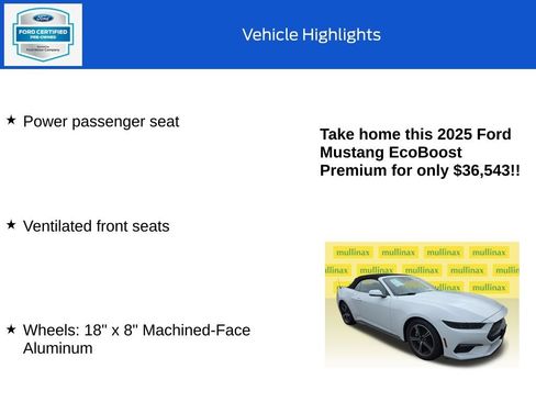 Used 2025 Ford Mustang Premium RWD image 20