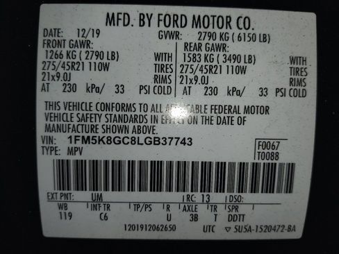 Used 2020 Ford Explorer ST w/ ST Street Pack AWD/4WD image 33