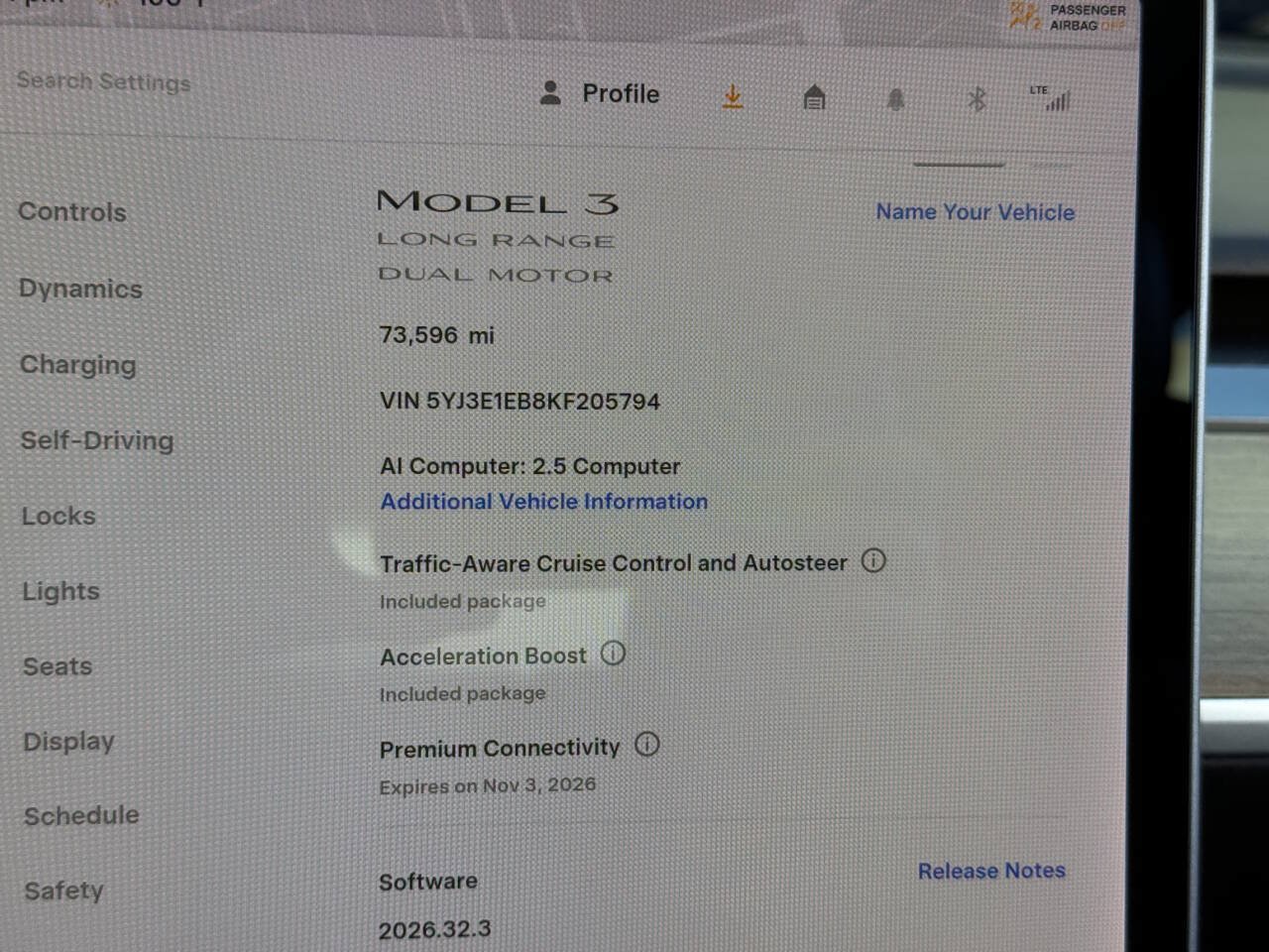 Used 2019 Tesla Model 3 Long Range AWD/4WD image 10
