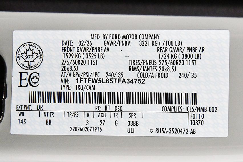 Used 2026 Ford F150 Lariat w/ Bed Utility Package AWD/4WD image 16
