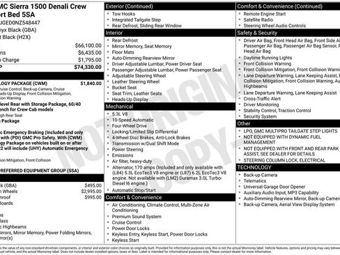 Used 2022 GMC Sierra 1500 Denali w/ Technology Package AWD/4WD image 9