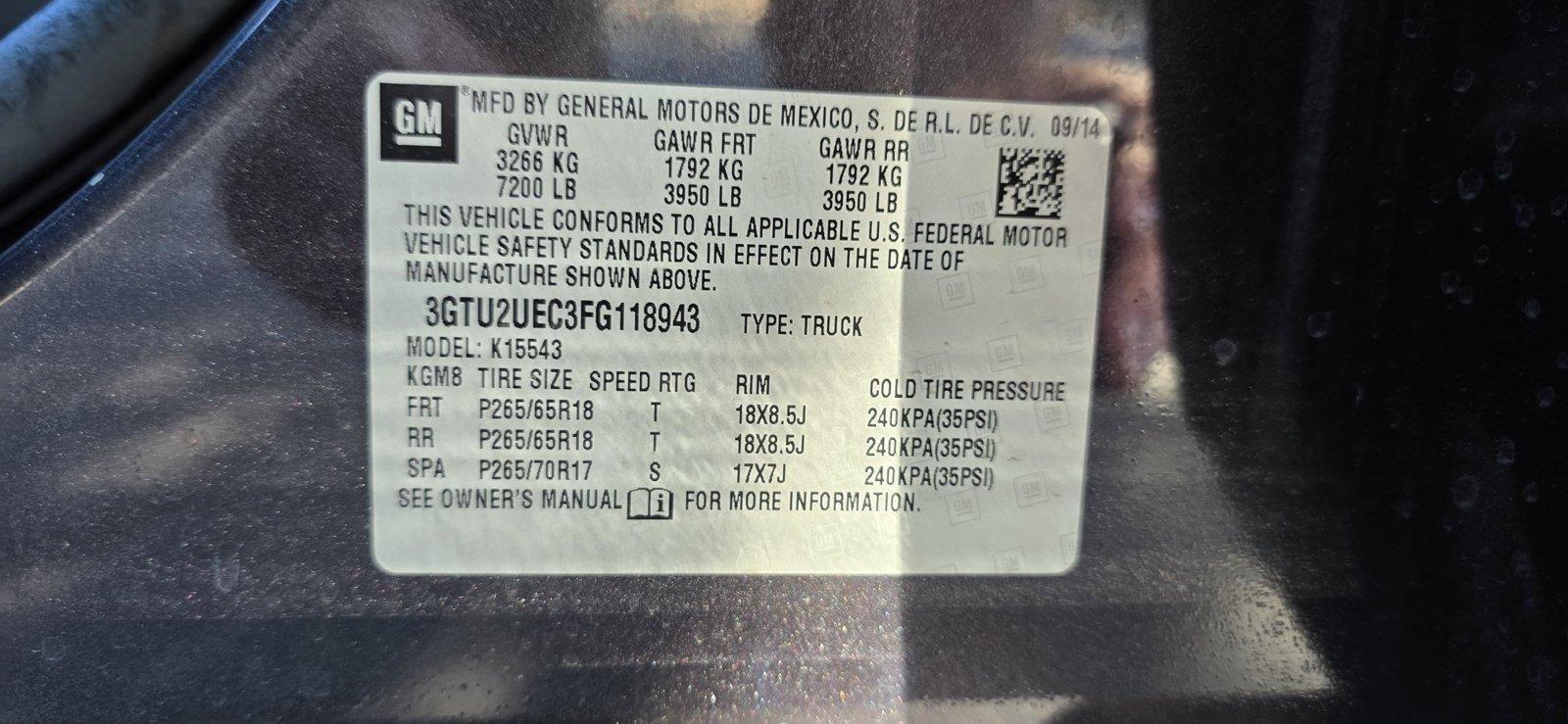 Used 2015 GMC Sierra 1500 SLE w/ SLE Value Package AWD/4WD image 21