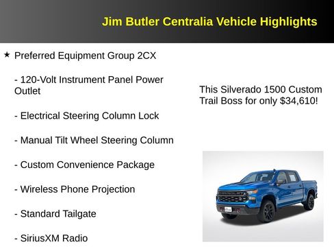 Used 2022 Chevrolet Silverado 1500 Custom Trail Boss AWD/4WD image 17