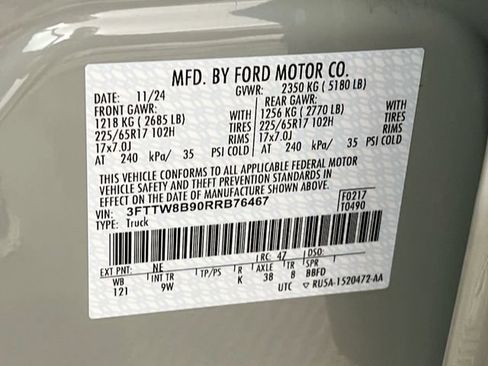 Used 2024 Ford Maverick XL w/ Equipment Group 100A Standard AWD/4WD image 26