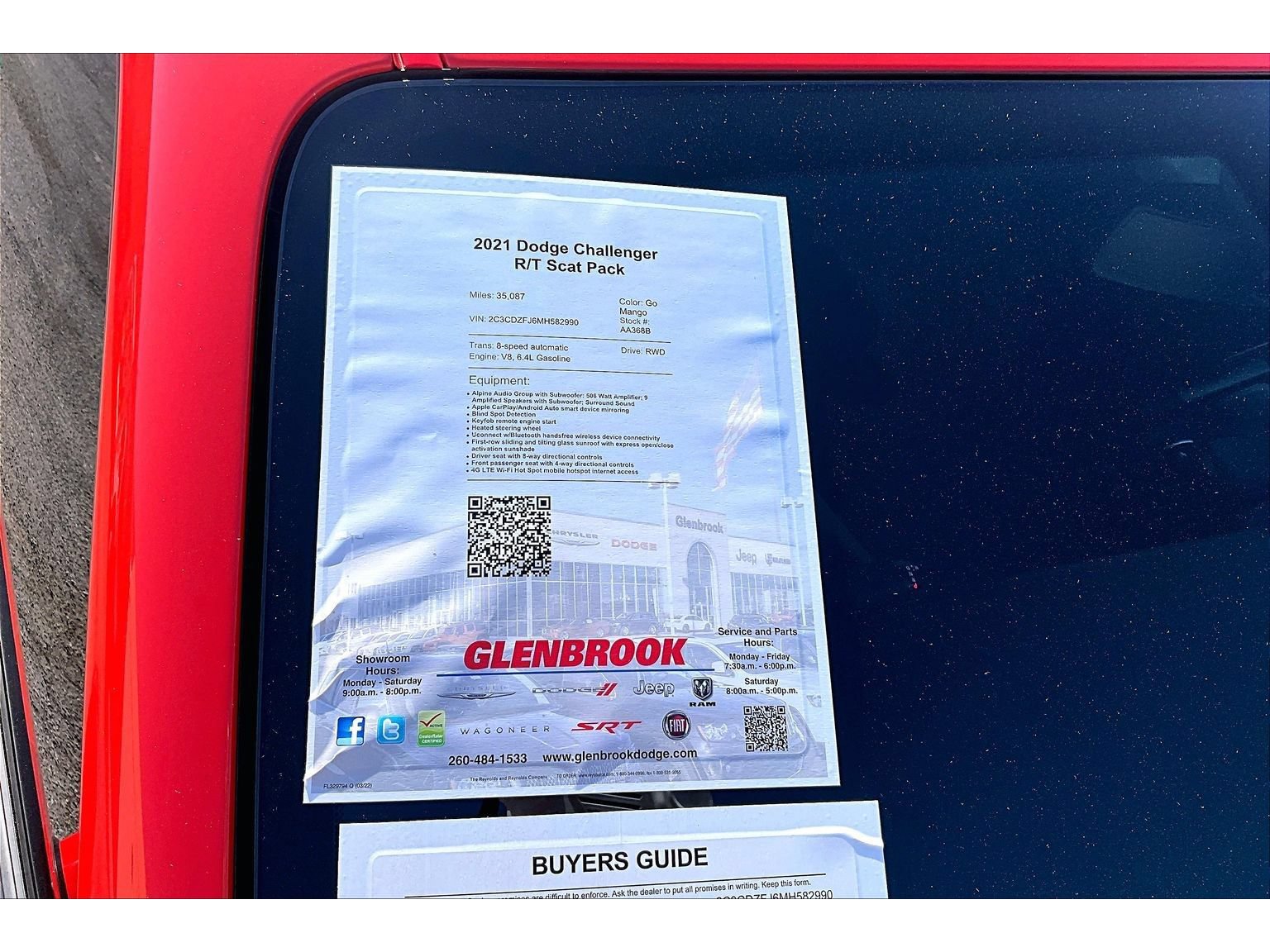 Used 2021 Dodge Challenger R/T Scat Pack w/ Driver Convenience Group RWD image 56