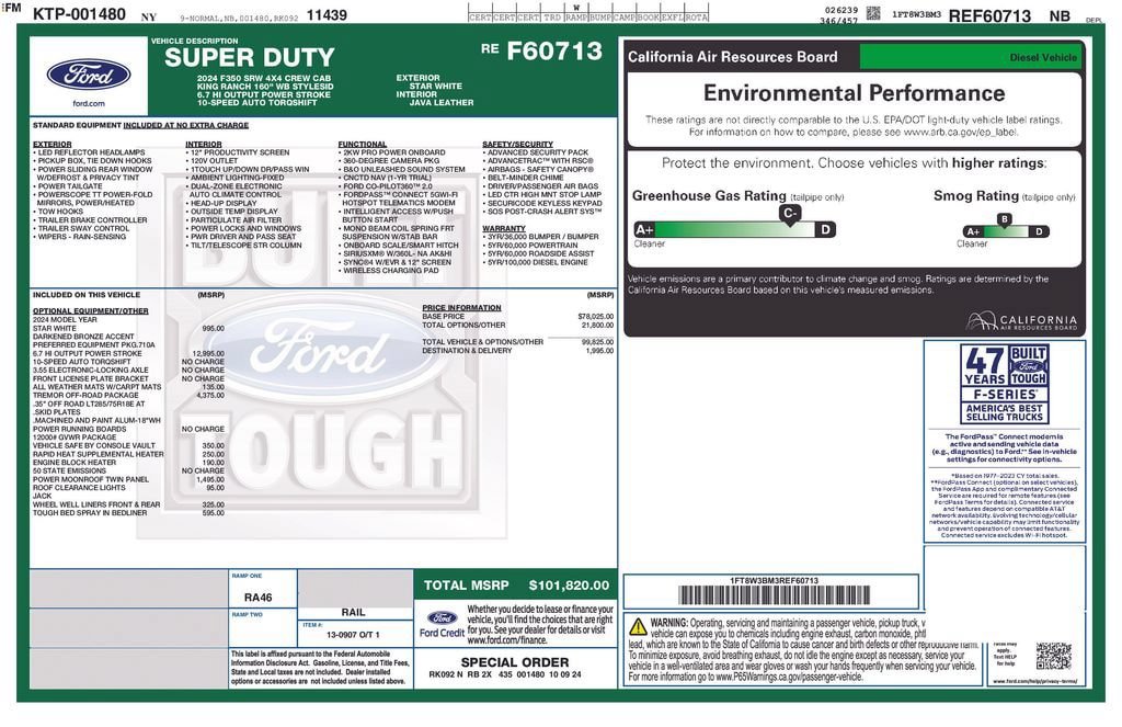 Used 2024 Ford F350 King Ranch w/ Tremor Off-Road Package AWD/4WD image 8