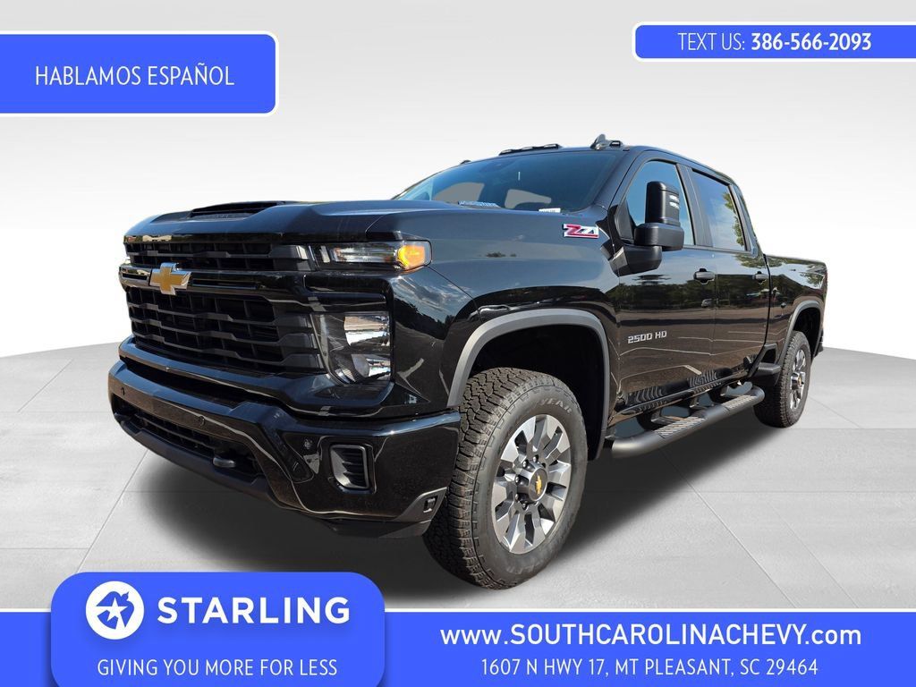 New 2025 Chevrolet Silverado 2500 Custom w/ Custom Value Package AWD/4WD 360° Tour