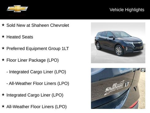 Used 2024 Chevrolet Equinox LT w/ LPO, Floor Liner Package FWD image 17