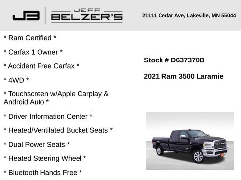 Certified 2021 RAM 3500 Laramie image 2