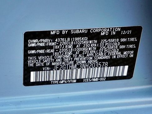 Used 2022 Subaru Crosstrek 2.5i Limited w/ Moonroof Package 1 image 36