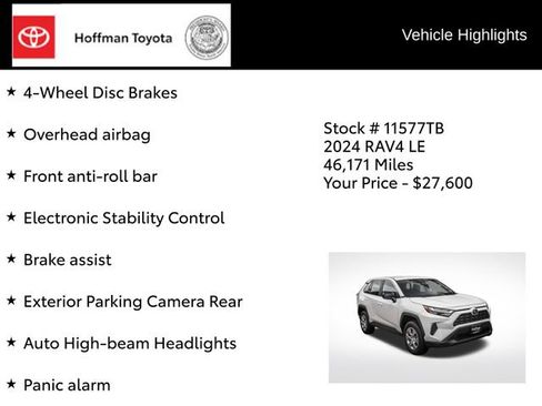 Used 2024 Toyota RAV4 LE AWD/4WD image 29