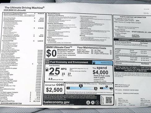 Used 2026 BMW X5 xDrive40i w/ Executive Package image 21