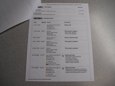 Used 1994 Chevrolet Blazer 4WD image 62