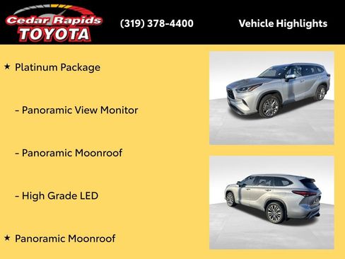 Certified 2022 Toyota Highlander Platinum image 36