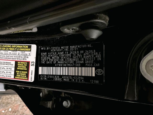 Used 2021 Toyota Camry XSE w/ Navigation Package FWD image 32