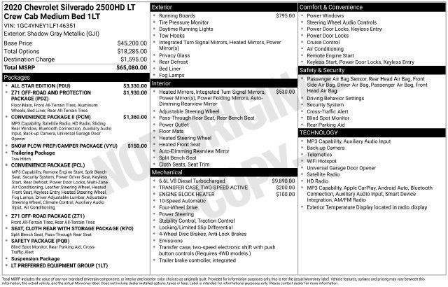 Used 2020 Chevrolet Silverado 2500 LT w/ All Star Edition AWD/4WD image 4