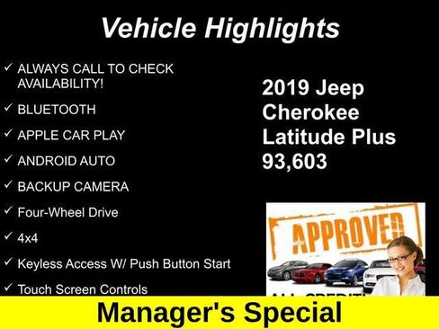 Used 2019 Jeep Cherokee Latitude Plus AWD/4WD image 10