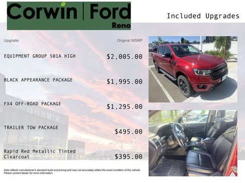 Used 2021 Ford Ranger Lariat w/ Equipment Group 501A High AWD/4WD image 3