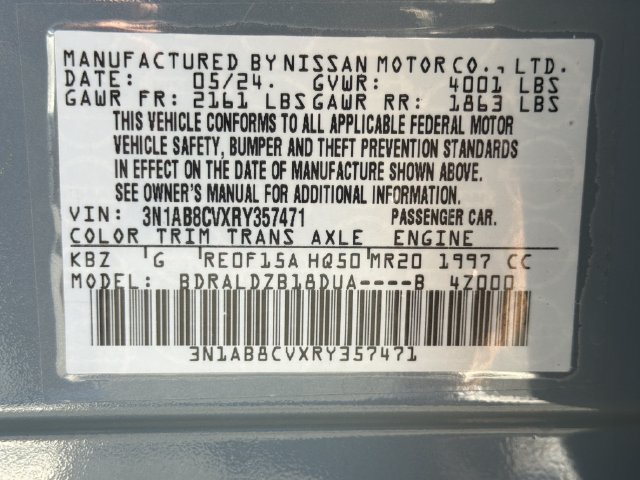 Certified 2024 Nissan Sentra SV FWD image 33