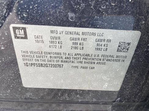 Used 2016 Chevrolet Cruze LT w/ Sun, Sound and Sport Package FWD image 32
