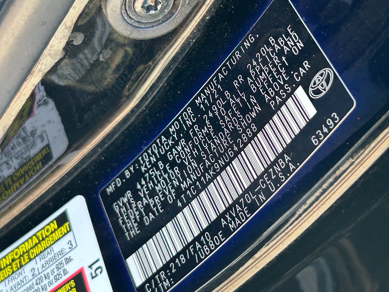 Used 2022 Toyota Camry LE w/ Carpet Mat Package (TMS) FWD image 33