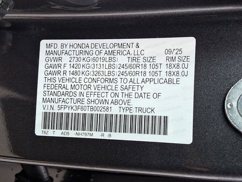 New 2026 Honda Ridgeline TrailSport image 10