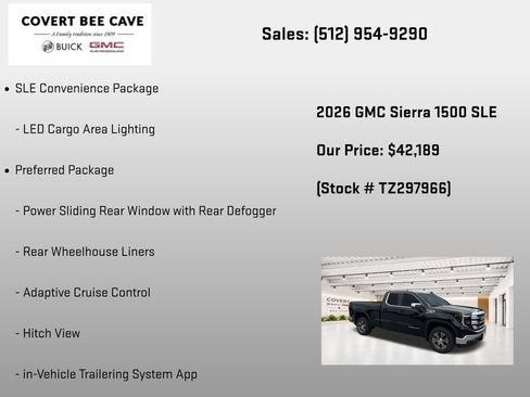 New 2026 GMC Sierra 1500 SLE w/ Preferred Package RWD image 32