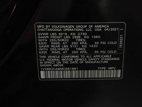 Used 2021 Volkswagen Atlas SEL AWD/4WD image 57