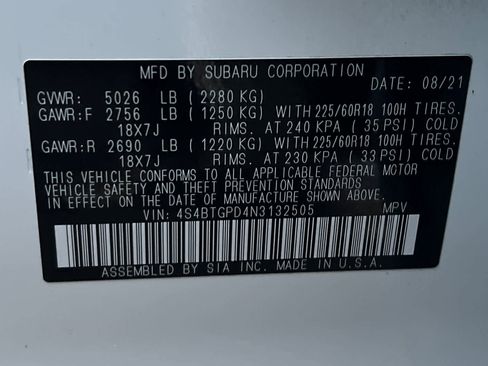 Used 2022 Subaru Outback Touring XT w/ Popular Package #2 image 39