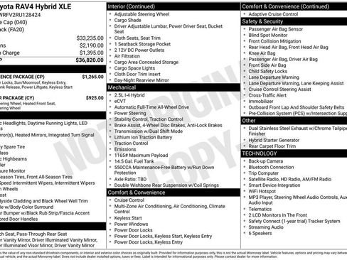 Used 2024 Toyota RAV4 XLE w/ Convenience Package AWD/4WD image 40