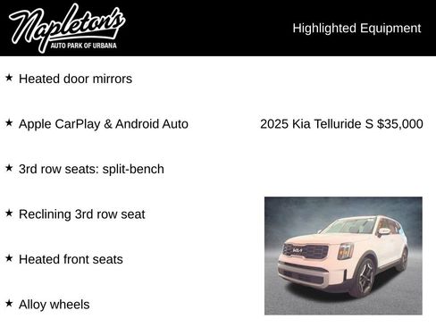 Used 2025 Kia Telluride S FWD image 8