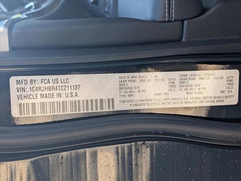 New 2026 Jeep Grand Cherokee Limited w/ Limited Altitude Package AWD/4WD image 19