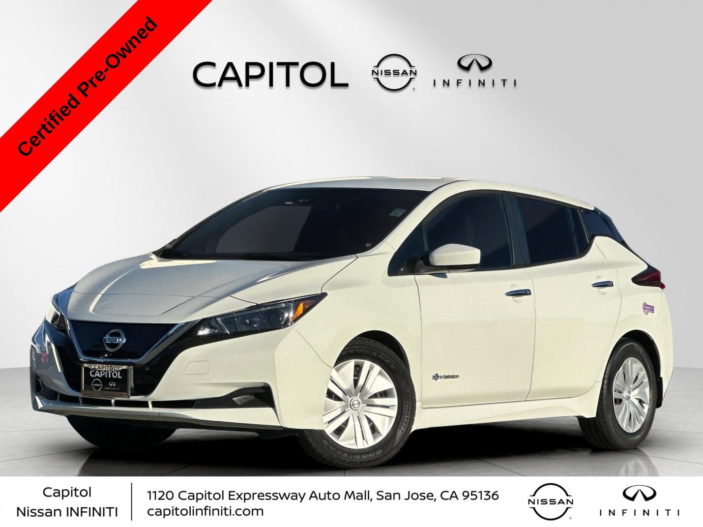 Certified 2018 Nissan Leaf S w/ S Charge Package FWD image 1