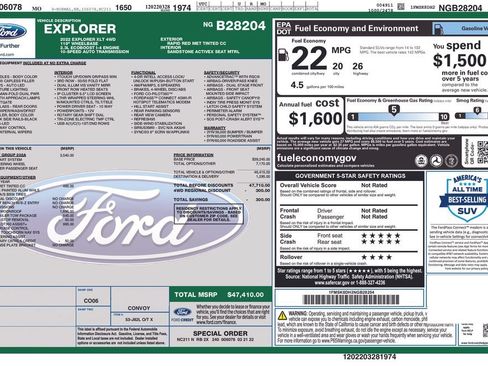 Used 2022 Ford Explorer XLT w/ Equipment Group 202A AWD/4WD image 5