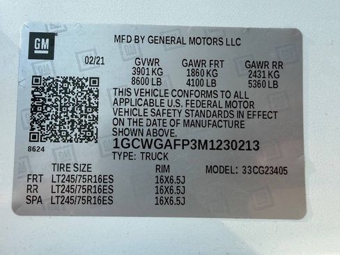 Used 2021 Chevrolet Express 2500 RWD image 35