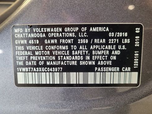 Used 2016 Volkswagen Passat 1.8T SE image 33