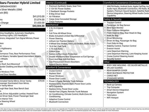 Certified 2025 Subaru Forester Limited AWD/4WD image 8