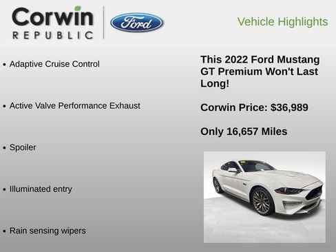 Used 2022 Ford Mustang GT Premium w/ Equipment Group 401A image 12