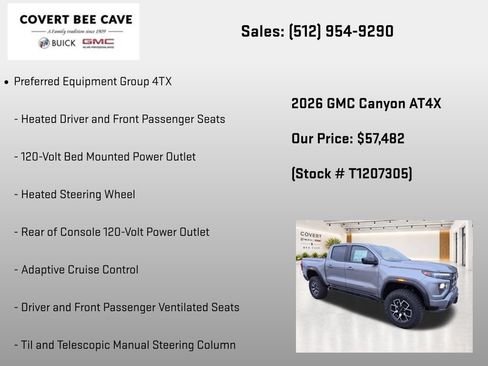 New 2026 GMC Canyon AT4X AWD/4WD image 20