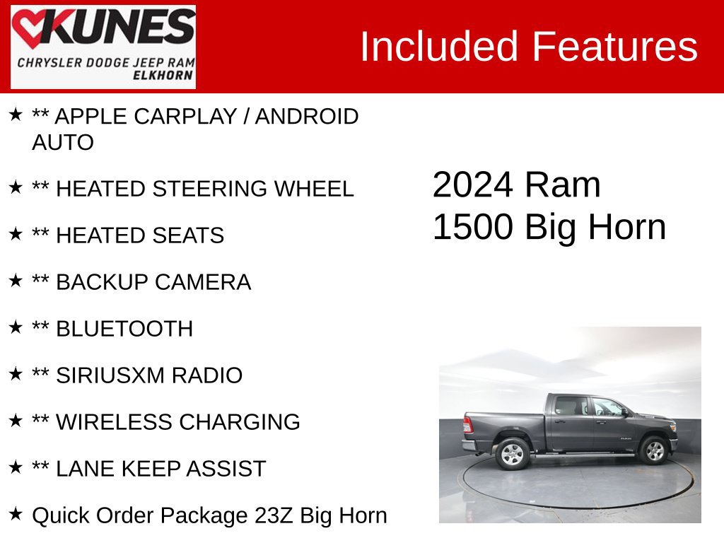 Used 2024 RAM 1500 Big Horn AWD/4WD image 2