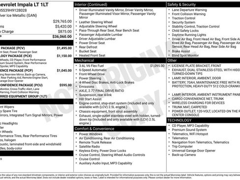 Used 2017 Chevrolet Impala LT w/ Leather Package image 6