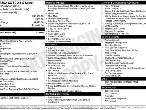 New 2025 MAZDA CX-50 AWD 2.5 S w/ Weather Package image 4