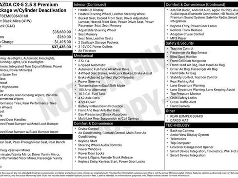 Certified 2025 MAZDA CX-5 AWD 2.5 S w/ Premium Plus Pkg image 6