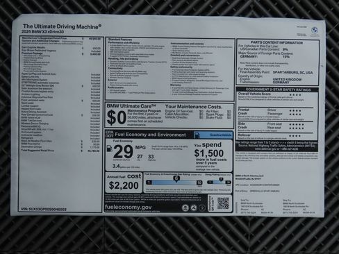 Used 2025 BMW X3 xDrive30i w/ Premium Package image 10