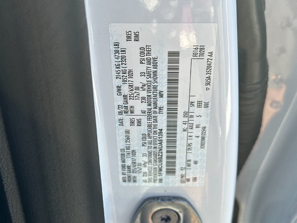 Used 2022 Ford Escape SE AWD/4WD image 34
