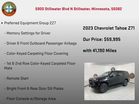 Used 2023 Chevrolet Tahoe Z71 w/ Off-Road Capability Package AWD/4WD image 5