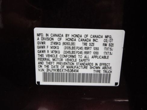 Used 2007 Honda Ridgeline RTL image 29